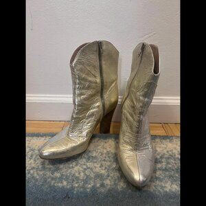Metallic Cowboy Boots